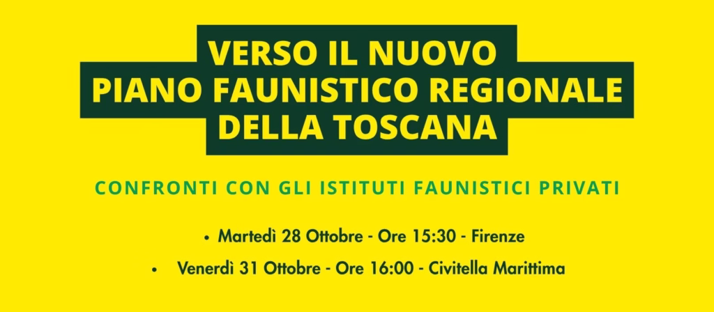 Toscana: Incontri sul territorio per discutere il nuovo piano faunistico venatorio regionale Toscana: Incontri sul territorio per discutere il nuovo piano faunistico venatorio regionale
